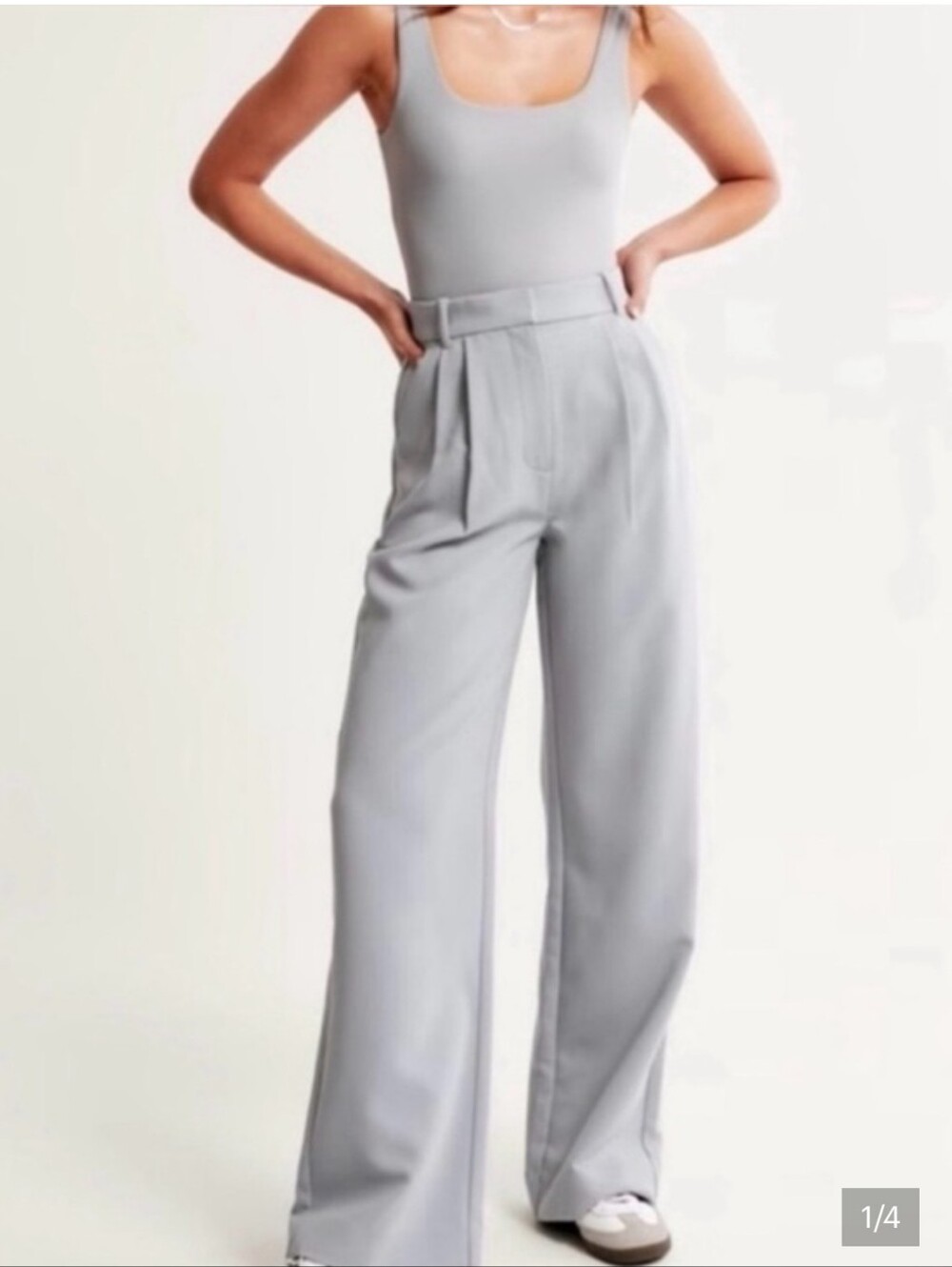 NWT Abercrombie Wide Leg Pleated Trouser Pant